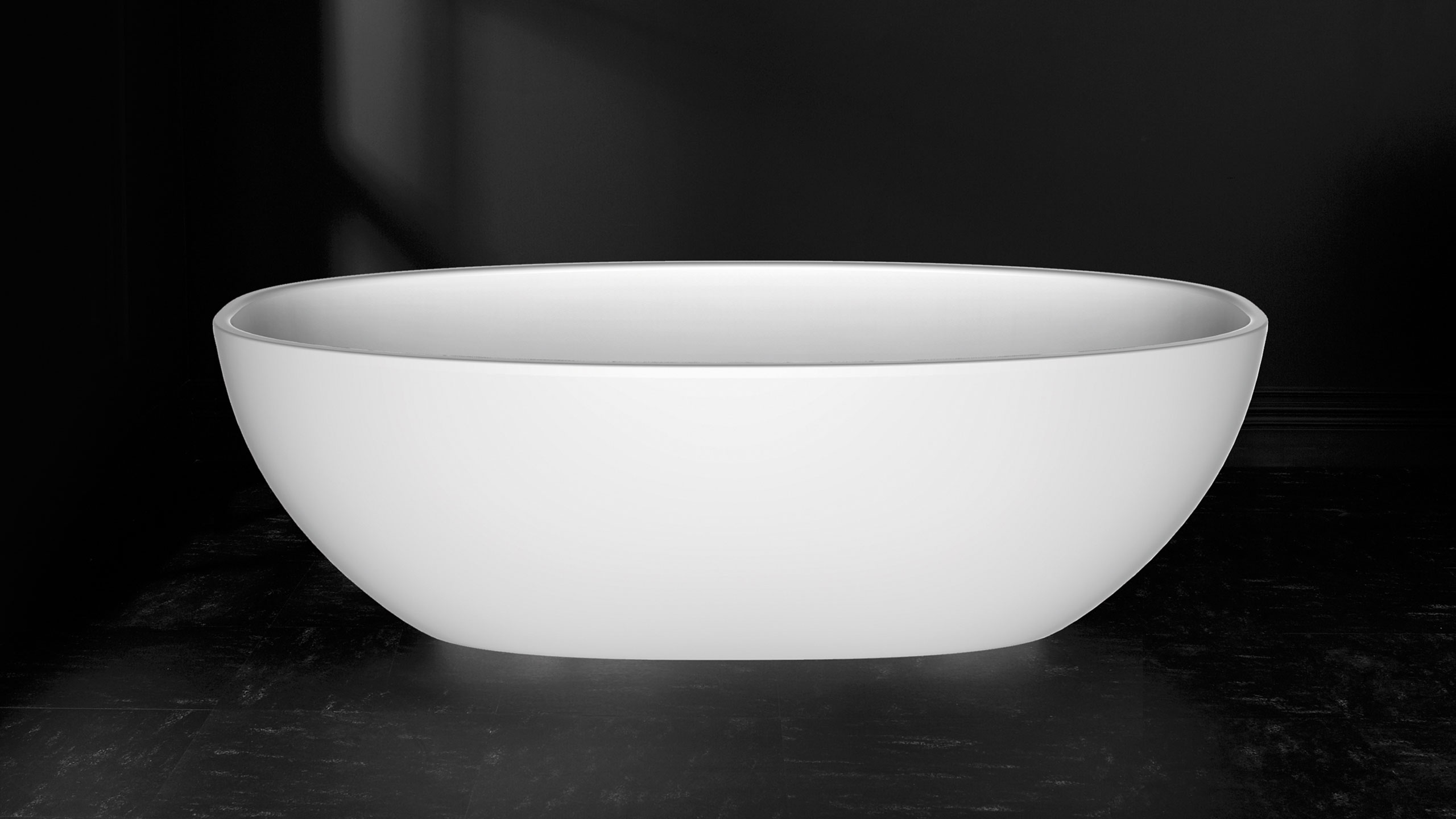 victoria and albert bathtub black background