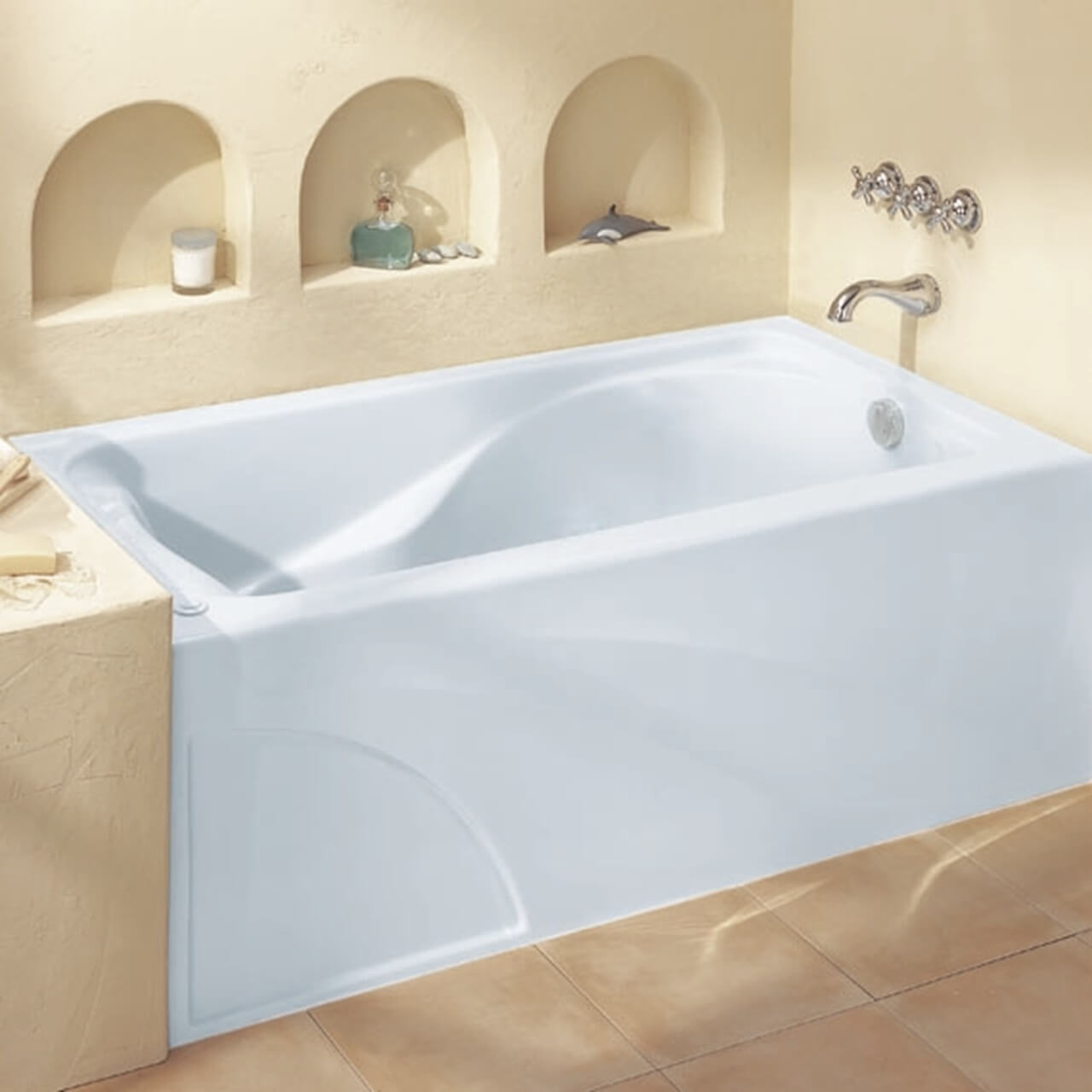American Standard Cadet 60 Inch by 32 Inch Integral Apron Bathtub - Image 2