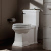 American Standard Town Square FloWise Right Height Elongated One-Piece 1.28 gpf Toilet with Right Hand Trip Lever - Image 3