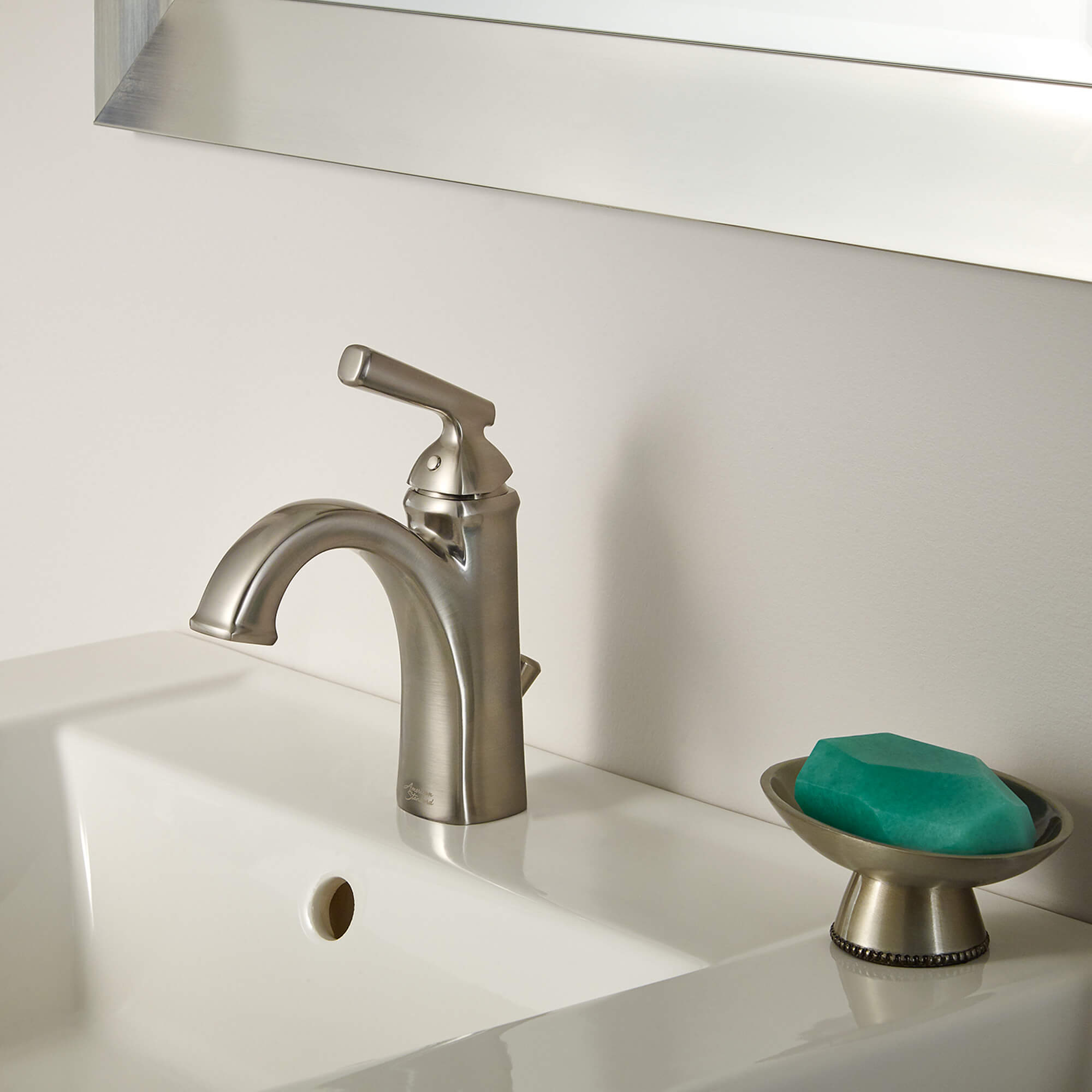 American Standard Kirkdale 1-Handle Monoblock Bathroom Sink Faucet - Image 2
